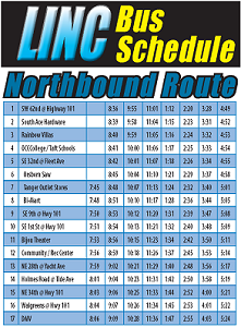 Lincoln County Lincoln City Bus_Schedule_Page_1